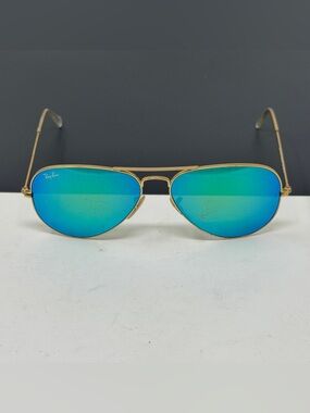 Ray Ban RB 3025 112/19 Aviator  Gold Sunglasses Frame only 58mm scratched lenses